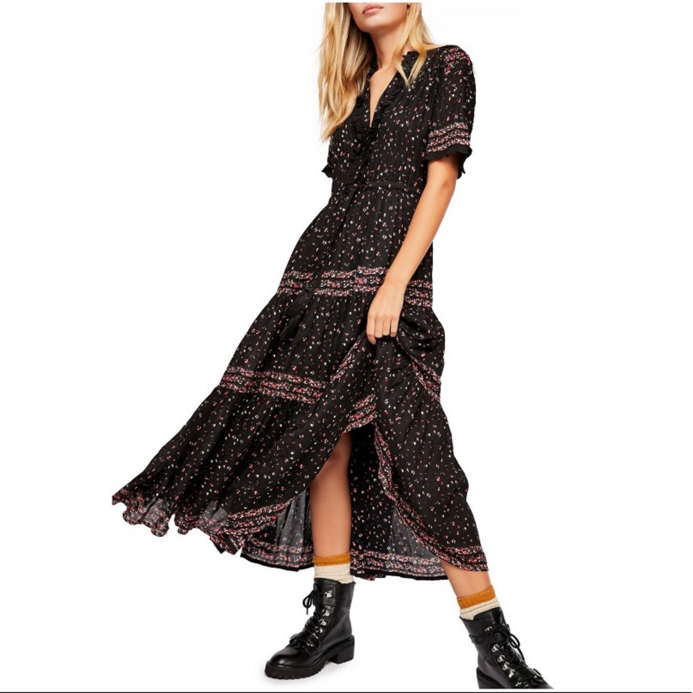 Free People Rare Feeling Maxi Dress Size XS